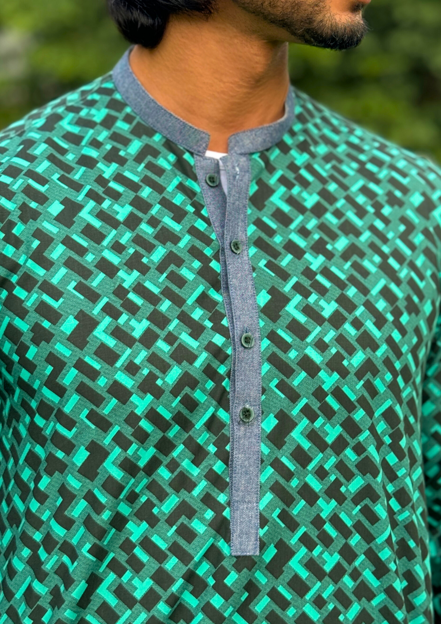 GREEN ENIGMA (KURTA)