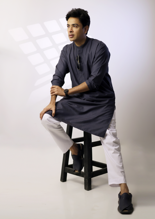 GRAY WHISPER (KURTA)